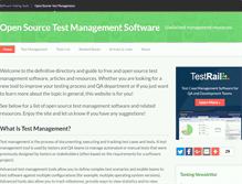 Tablet Screenshot of opensourcetestmanagement.com